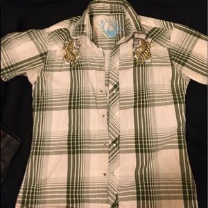Ringspun Snap Button Up Shirt very cool